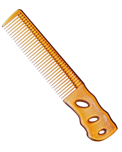 YS Park 236 Short Hair Design Comb [LG.Handle] - Camel