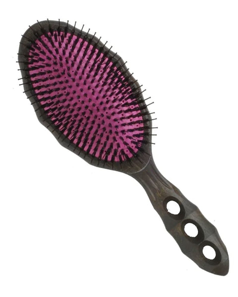 YS Park Hair Brush - Tortoise - Wood Air Vent Cushion Hair Gloss Flat Eco Styler Brush YS-90CC2