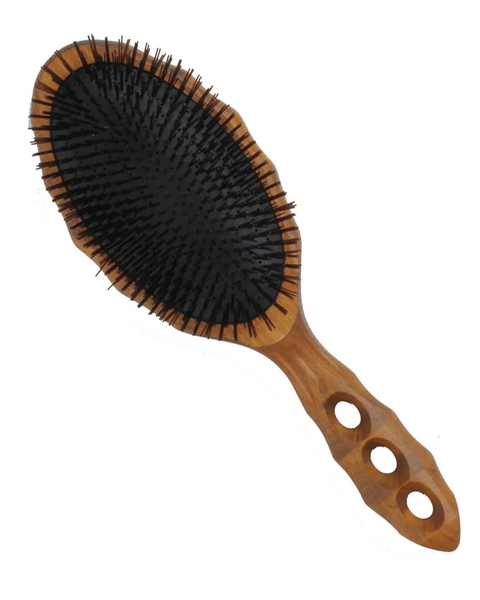 YS Park Hair Brush - Tortoise - Wood Air Vent Cushion Hair Gloss Flat Eco Styler Brush YS-80CS3